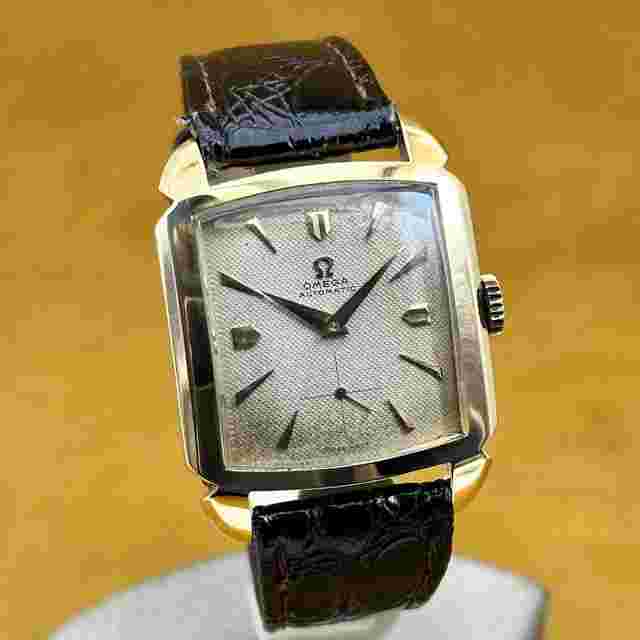 Omega Seamaster Cosmic
                           
                                 Coussin Cosmic Ref 3950 Automatic Jumbo Gold 18k Unpolish Vintage