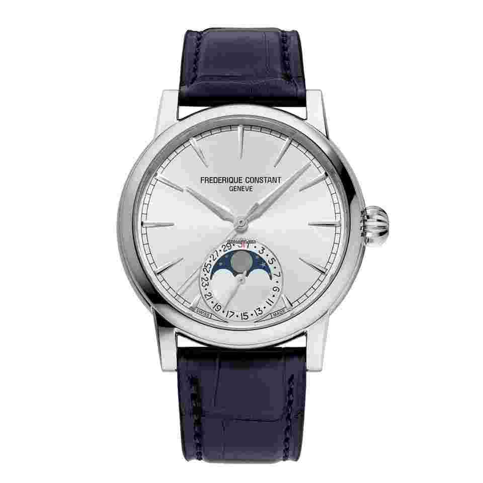 Frederique Constant Manufacture Classic Moonphase
                           
                                 Silver Dial Moonphase Date Manufacture NEW UNWORN