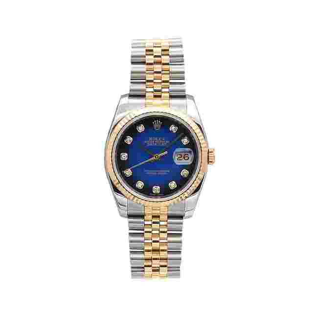 Rolex Datejust 36
                           
                                 ref. 116233 - Blue Degradee Diamonds Dial - Jubilee bracelet - Full Set