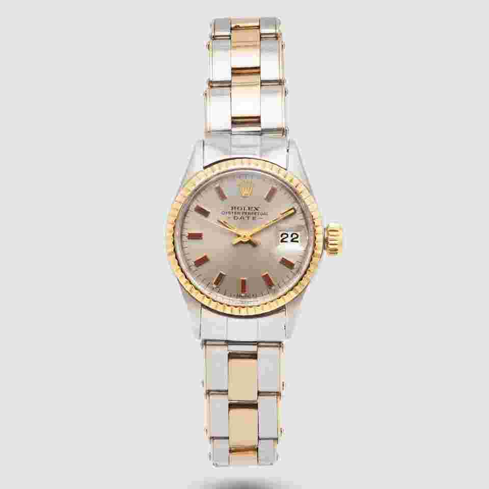 Rolex Oyster Perpetual Lady Date
St/G Red Enamel Markers Ref. 6517 Year 1968