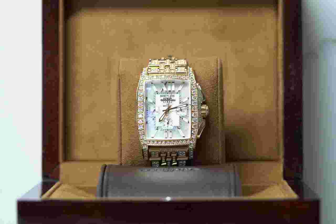 Breitling
                           
                                 Bentley Flying B 1/50 Rose Gold Factory Diamonds Mother of Pearl Dial 40mm