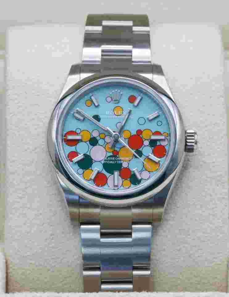 Rolex Oyster Perpetual 31
277200 Celebration Rare Novelty Model Superalloy 904L Turquoise Stainless