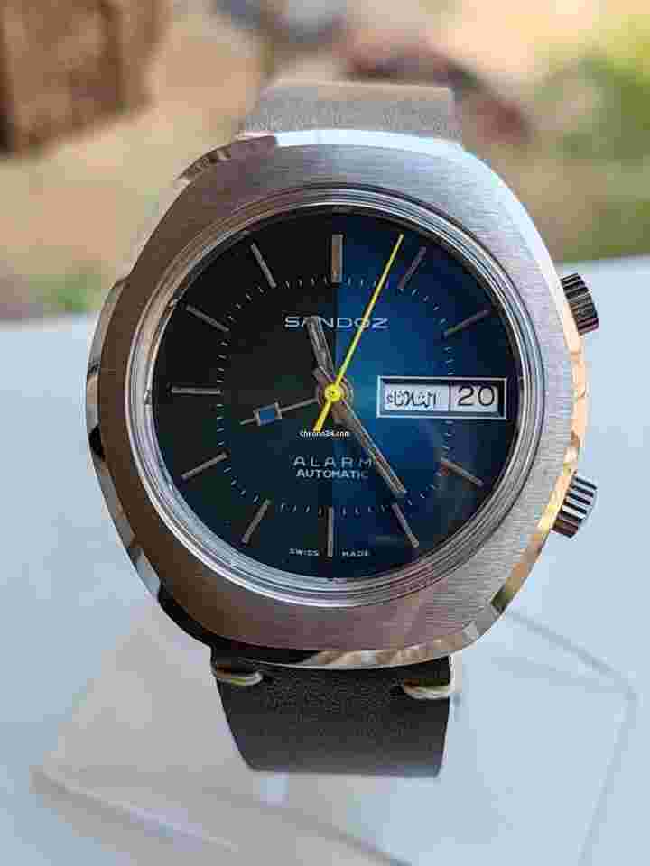 Sandoz
                           
                                 Alarm Automatic Rare Blue Dial