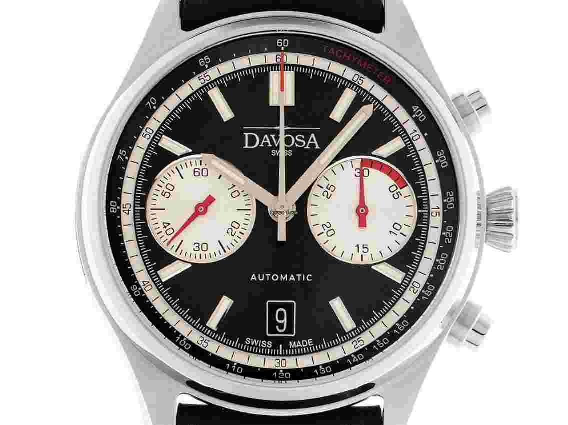 Davosa Newton Pilot Rally Chronograph limitiert Ref.161.536.55 Full Set Neu Newton Pilot Rally Chronograph