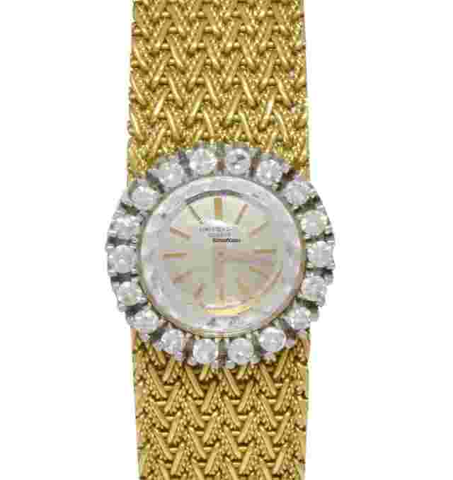 Universal Genève
                           
                                 Vintage 18k Yellow Gold Diamond Ladies 20mm Manual Dress Watch
