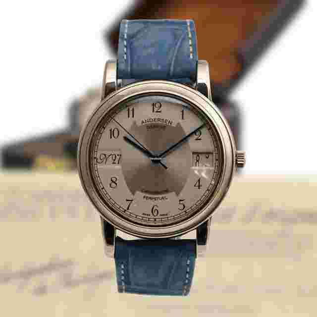 Andersen Genève
                           
                                 FULL SET - Chronometre Perpetual White Gold 38 mm