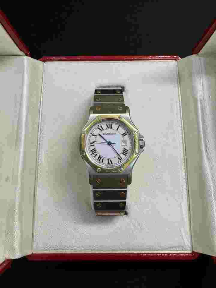Cartier Santos
Octagon White Roman Dial 30mm 2966