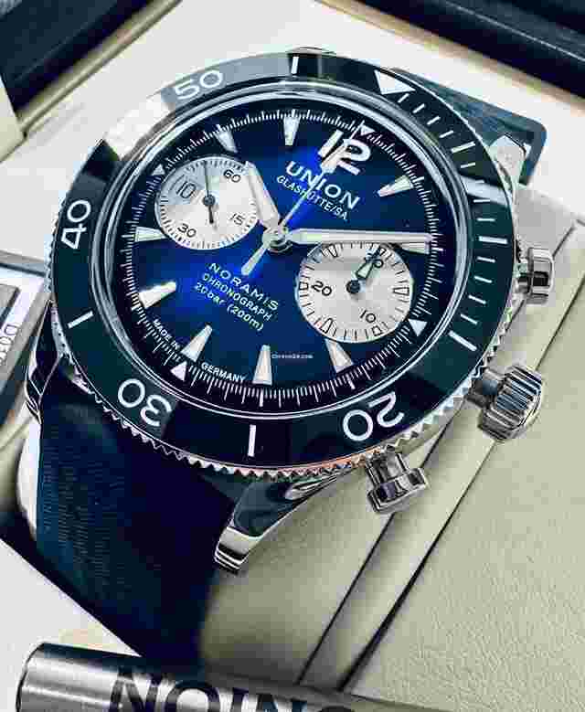 Union Glashütte Noramis Chronograph
                           
                                 Ungetragene Noramis Chronograph Sport