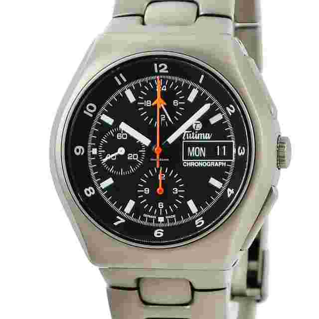 Tutima Military
                           
                                 Watches 760-02 Military Chronograph T Black orange