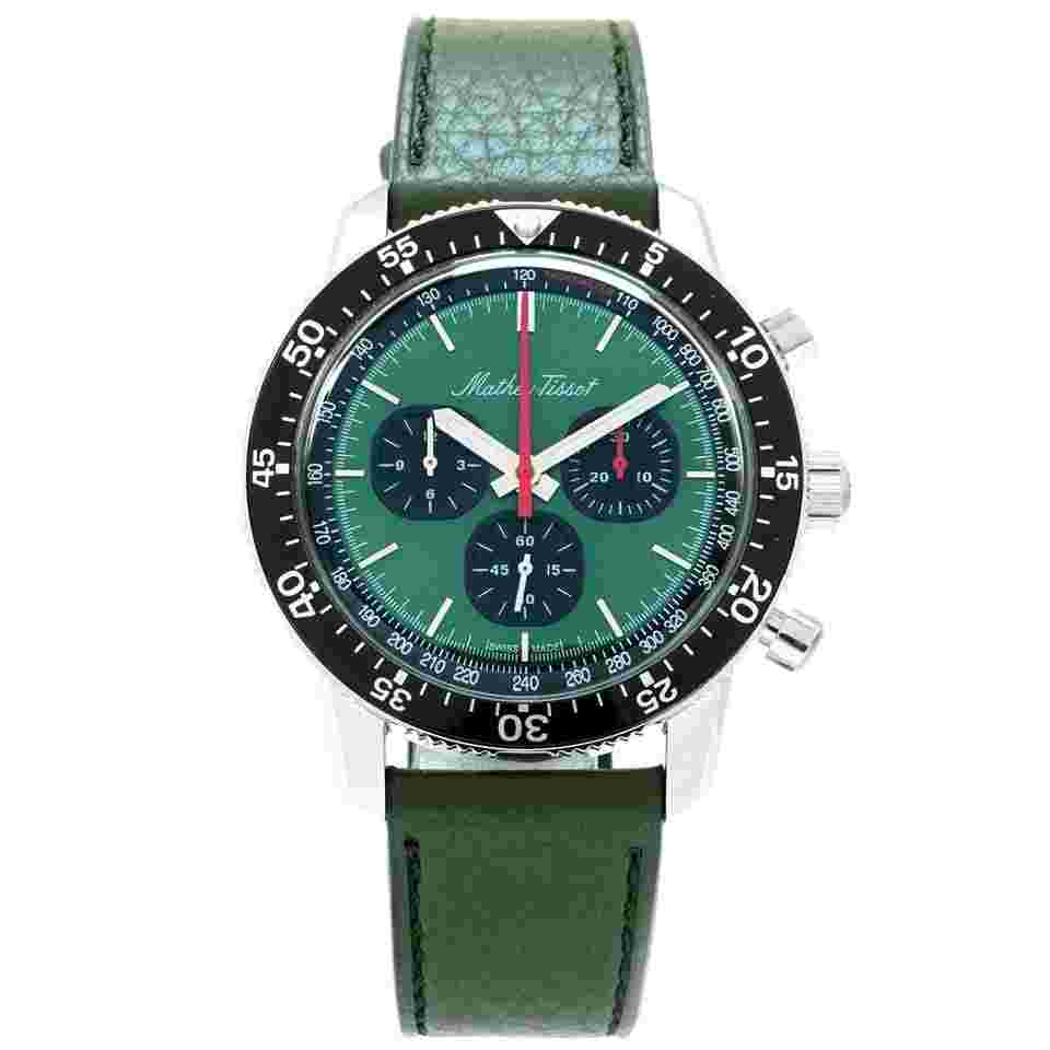 Mathey Tissot 1968 Chronograph H1968CH Green Dial Limited Edition Unworn - Inventory 6338