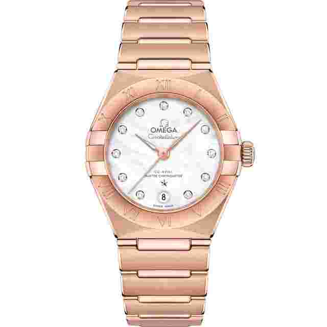 Omega Constellation
                           
                                 2025 New Constellation White Mother-Of-Pearl Dial Sedna Gold 29 mm