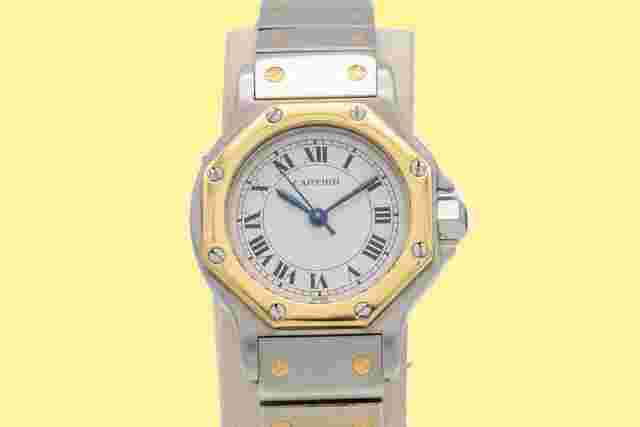 Cartier Santos
                           
                                 Octagon Lady Two Tone 18k Gold 0907 Automatic 25mm