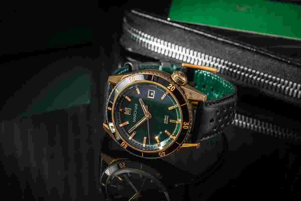 March La.b Bonzer Green Limited Xx|99 Automatic Bronze 41mm Box & Papers