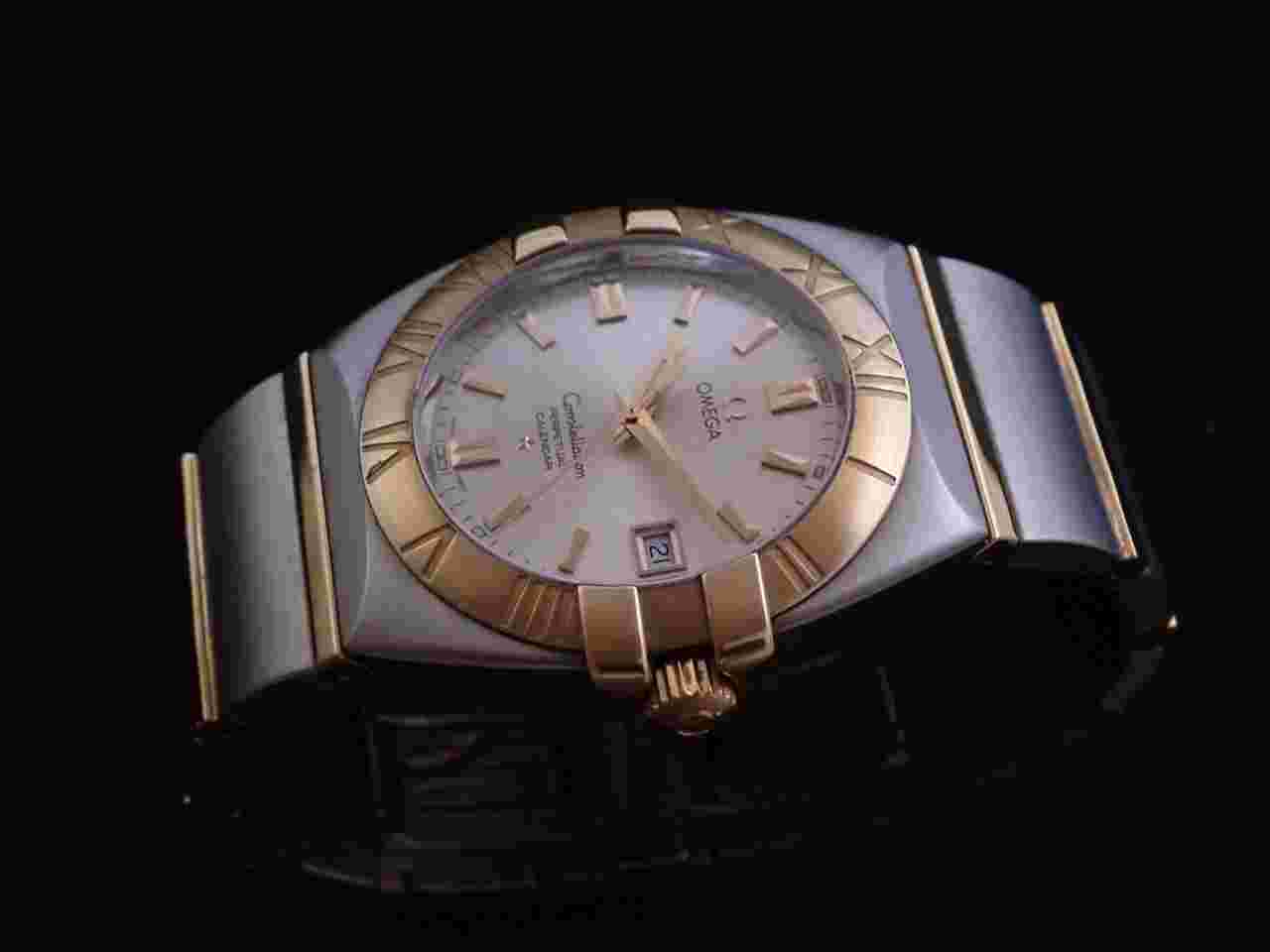 Omega Constellation Double Eagle
# 12113000 Double Eagle Steel and 18k Gold Perpetual Calendar 2010