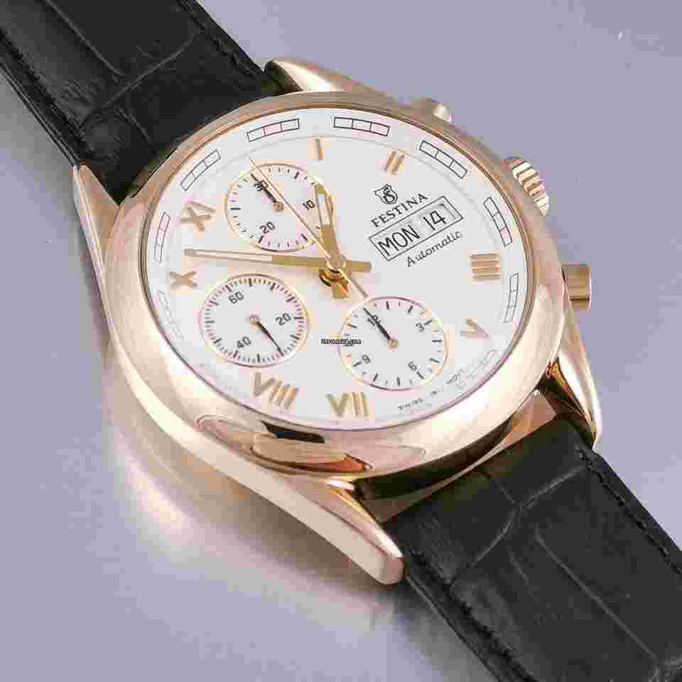Festina
                           
                                 Chronograph Day Date Automatik 18K / 750 Gold Herrenuhr