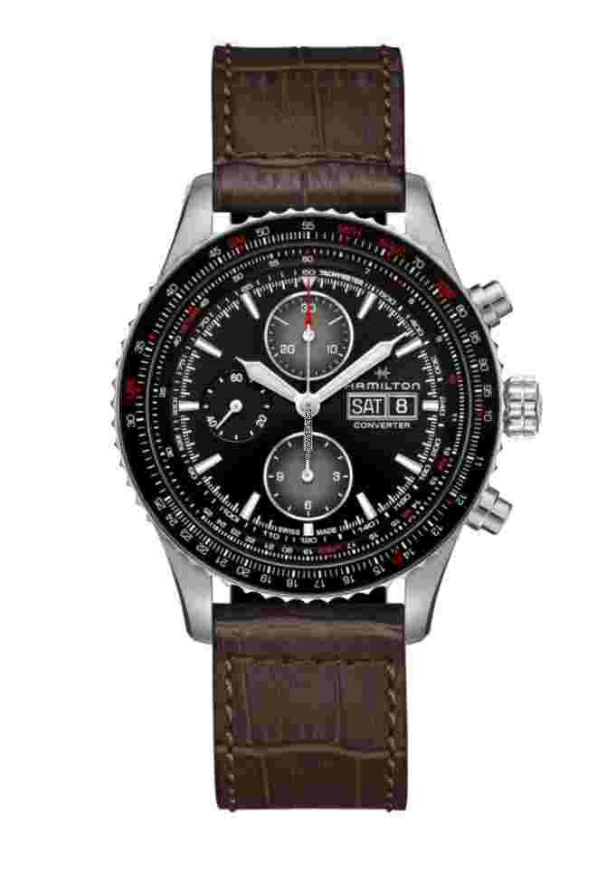 Hamilton Khaki Aviation
                           
                                 H76726530 Khaki Aviation Converter Chrono 44 mm Steel Auto Men's Watch