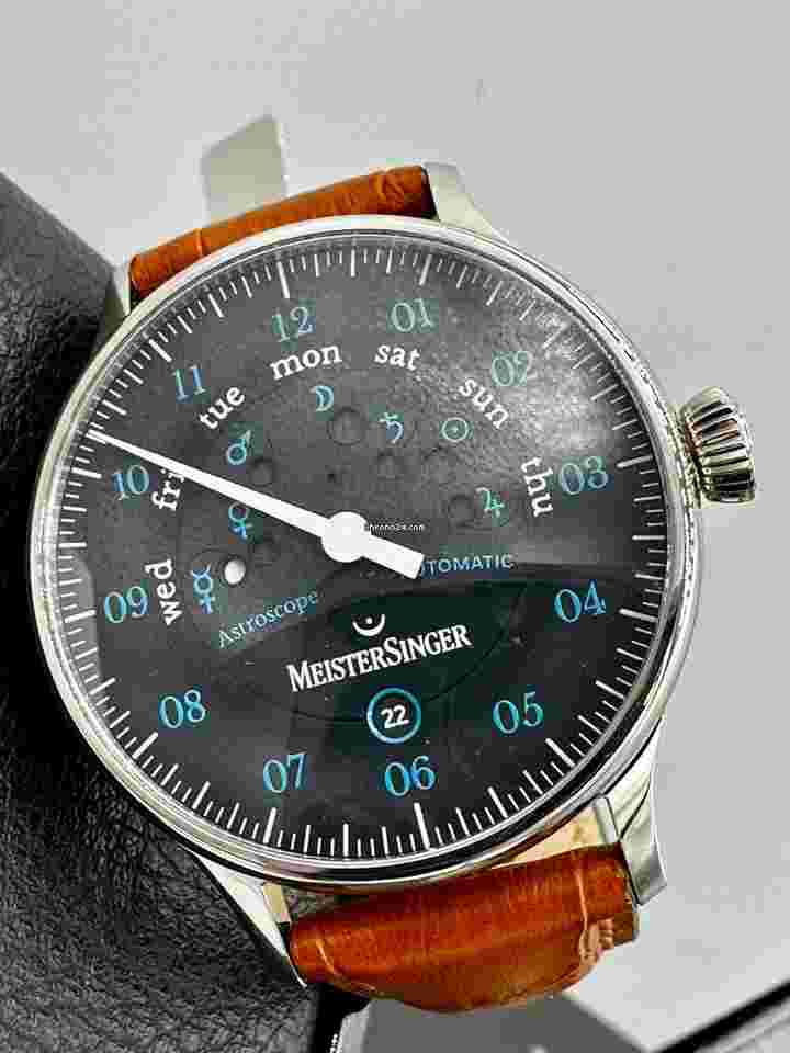 Meistersinger
                           
                                 Astroscope Black Blue MSAS902B 40mm Swiss Automatic UNWORN
