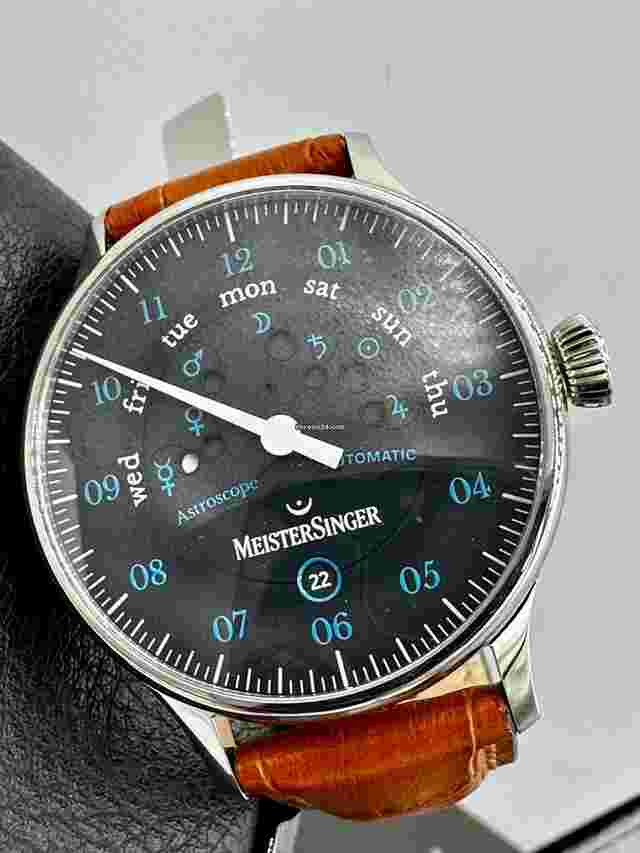 Meistersinger
                           
                                 Astroscope Black Blue MSAS902B 40mm Swiss Automatic UNWORN