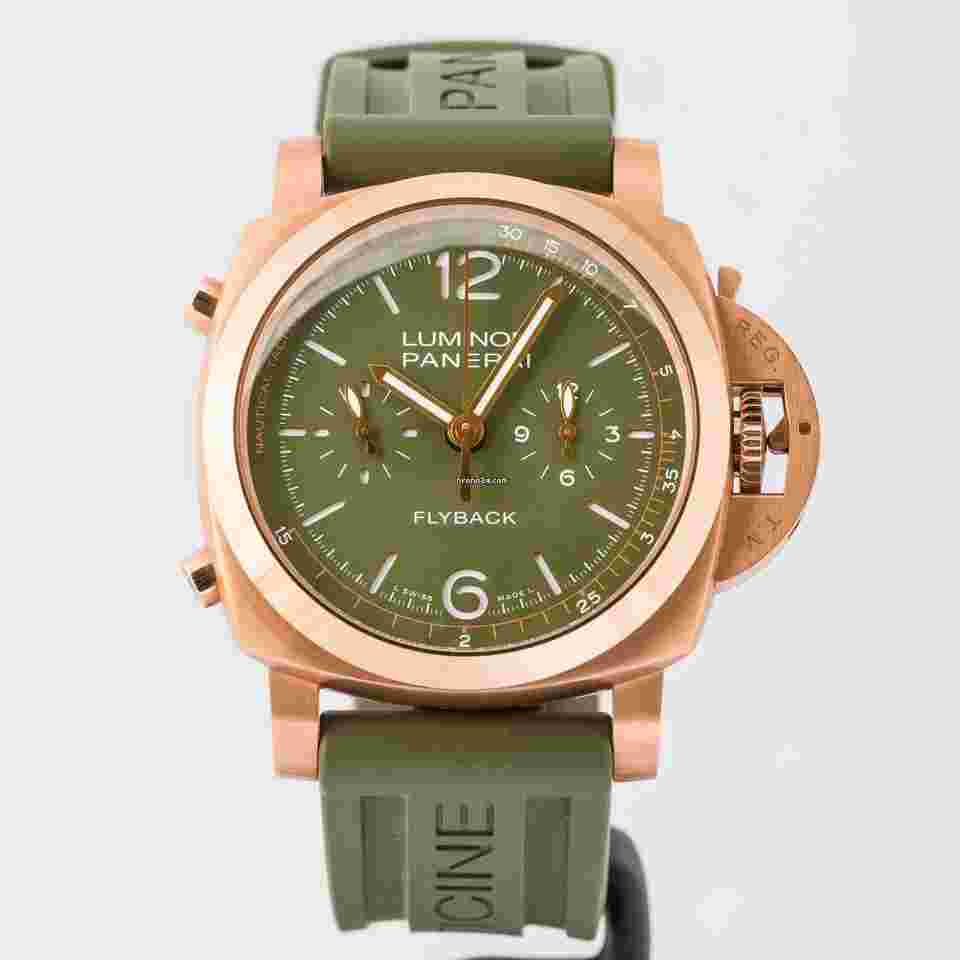 Panerai
                           
                                 Luminor 1950 Flyback Chronograph Dhoni Limited Edition 77 pieces Rose Gold 44mm (PAM01057)