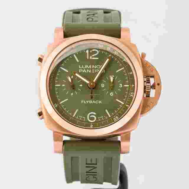 Panerai
                           
                                 Luminor 1950 Flyback Chronograph Dhoni Limited Edition 77 pieces Rose Gold 44mm (PAM01057)