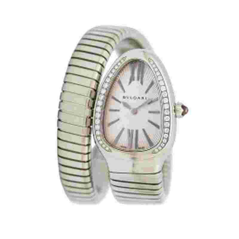 Bulgari Serpenti
                           
                                 Tubogas 35 mm Stainless Steel Curved Case Ladies Watch 101827