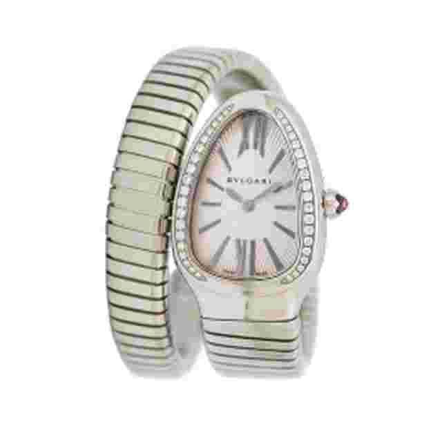 Bulgari Serpenti
                           
                                 Tubogas 35 mm Stainless Steel Curved Case Ladies Watch 101827
