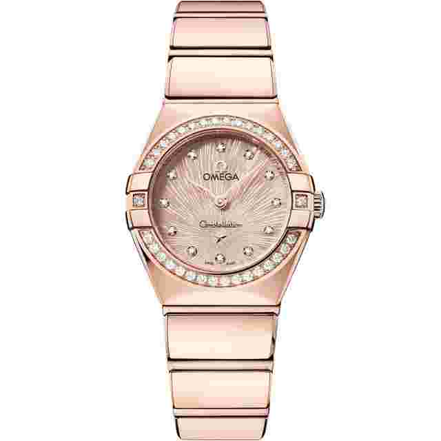 Omega Constellation
                           
                                 2025 New Constellation Silvery rose Dial Sedna gold 25 mm