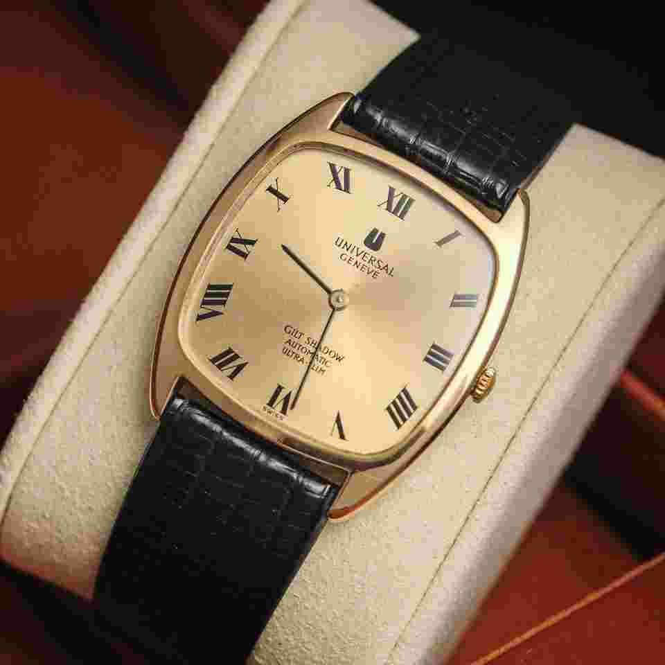 Universal Genève
Gilt Shadow Automatic / Ultra-Slim Case / Ref. 566105 / Micro-Rotor Cal. 2-66