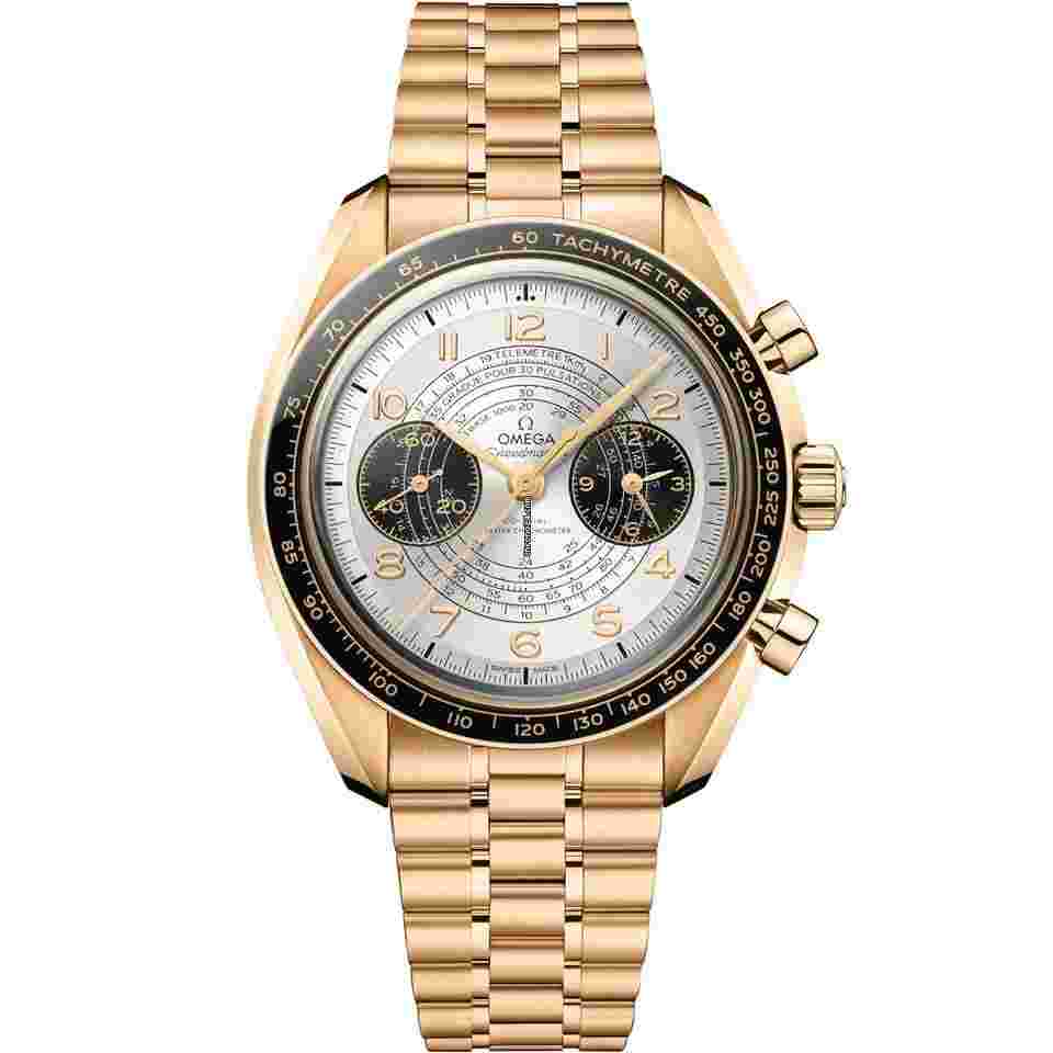 Omega Speedmaster Chronoscope
2025 New Speedmaster Chronoscope Silver Dial Moonshine gold 43 mm