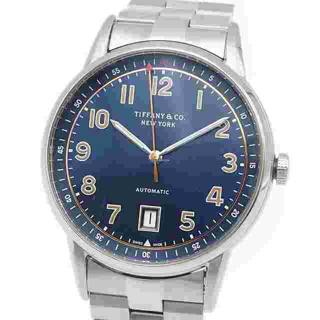 Tiffany CT60
                           
                                 &Co. CT60 Date 34668299 blue Stainless Steel mens 101761510
