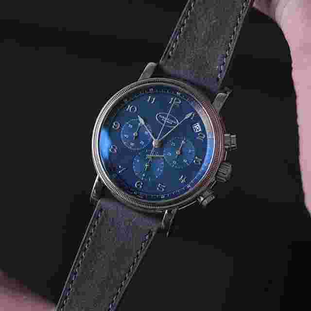 Parmigiani Fleurier Toric
                           
                                 Chronograph White Gold Blue Dial - Box and Papers 2011