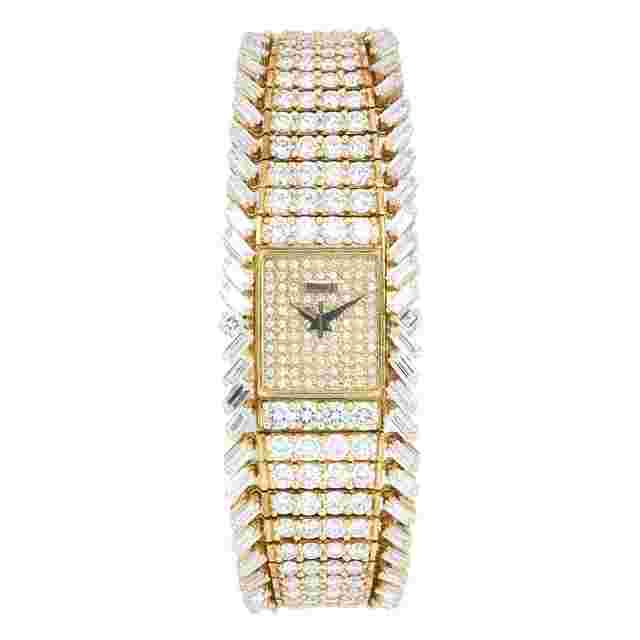 Piaget
                           
                                 Rare Yellow Gold Factory Diamond&Baguette Setting 1990 - 41541V55
