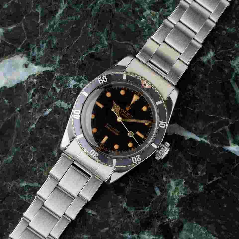 Rolex Submariner (No Date)
                           
                                 6538 "Coroncione" - Radium Gilt Dial - Red Triangle Bezel - Excellent Condition