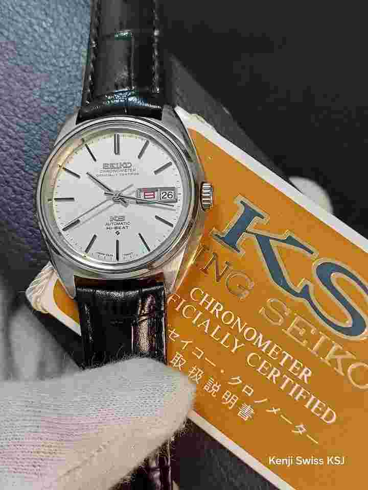 Seiko King
KS 56 Chronometer 34mm AT hibeat KS manual ori Box Japan vintage