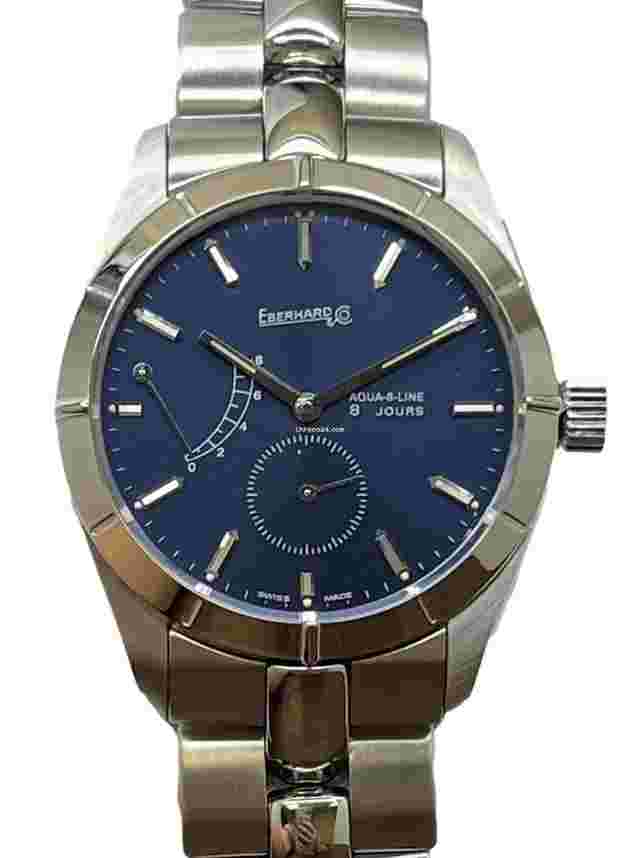 Eberhard & Co. 8 Jours
                           
                                 Aqua Line 21018 Blue Dial Manual wind Men's Watch