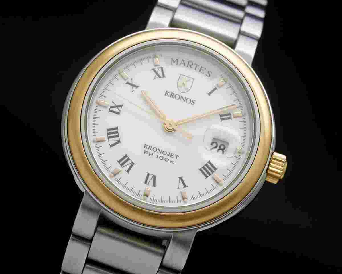 Kronos Kronojet PH 100 New Old Stock RARE ETA 955.132 vintage NOS SERVICED WARRANTY 