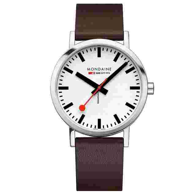 Mondaine Classic
                           
                                 A660.30360.11SBGV Classic 40 mm Steel Brown Leather Quartz Men's Watch
