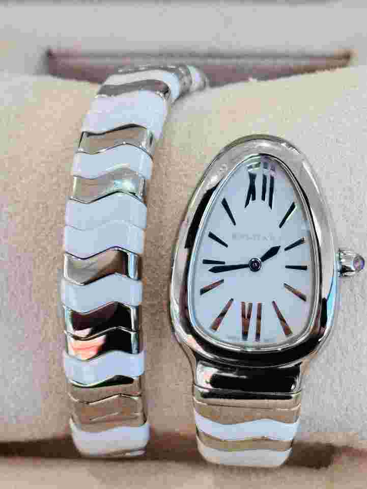 Bulgari Serpenti
                           
                                 Tubogas White Ceramic 102182 SP35WSWCS.1T BOX/PAPERS