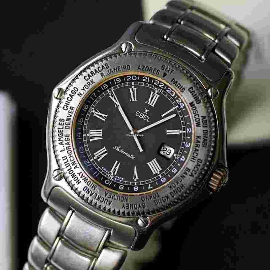 Ebel Voyager
                           
                                 World Time - Full set 1989 - Stainless Steel