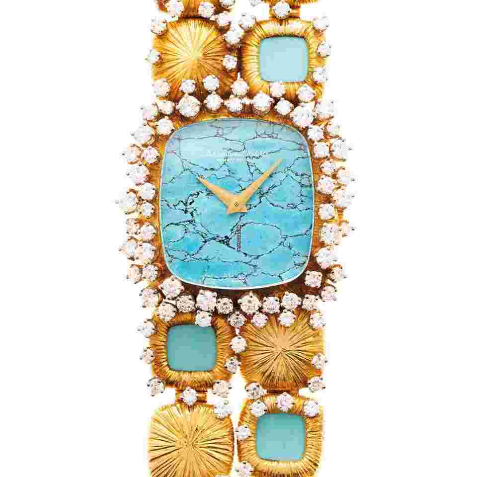 IWC
                           
                                 Yellow Gold Turquoise & Diamond Watch