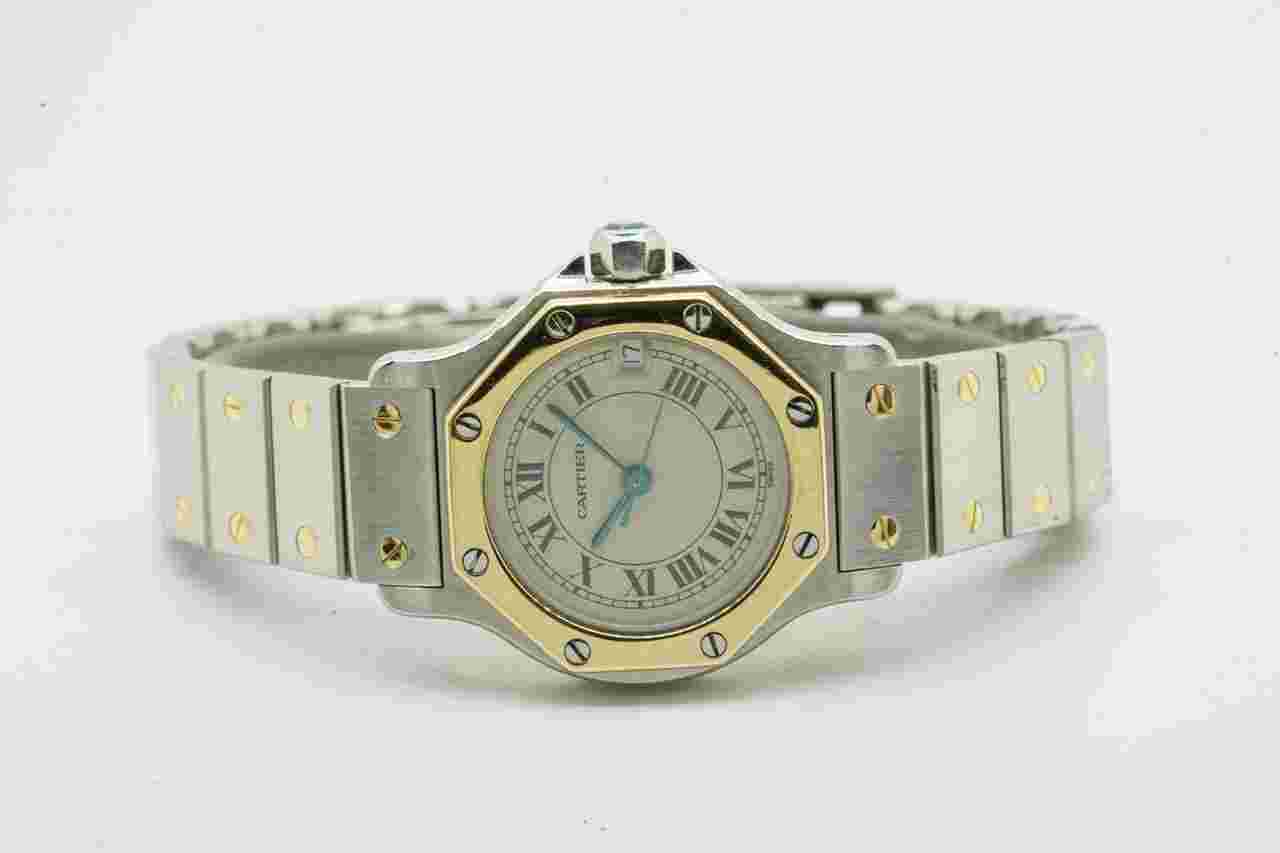 Cartier Santos
Octagon 187903 25mm Champagne Dial Stell & Gold Quartz 10436U