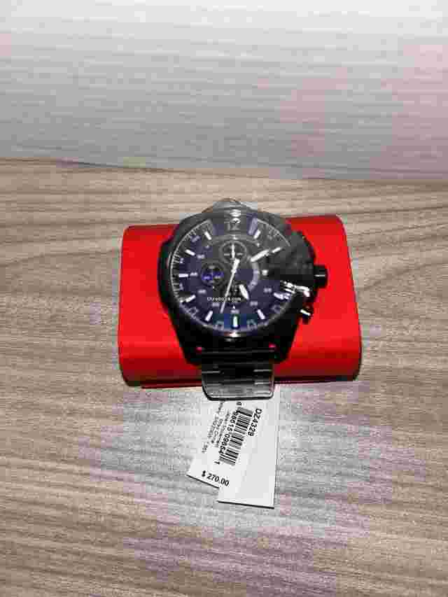 Diesel Mega Chief 59mm Case Stainless Steel Grey, Band  Stainless Steel Grey Wristwatch for Men - (DZ4329)
