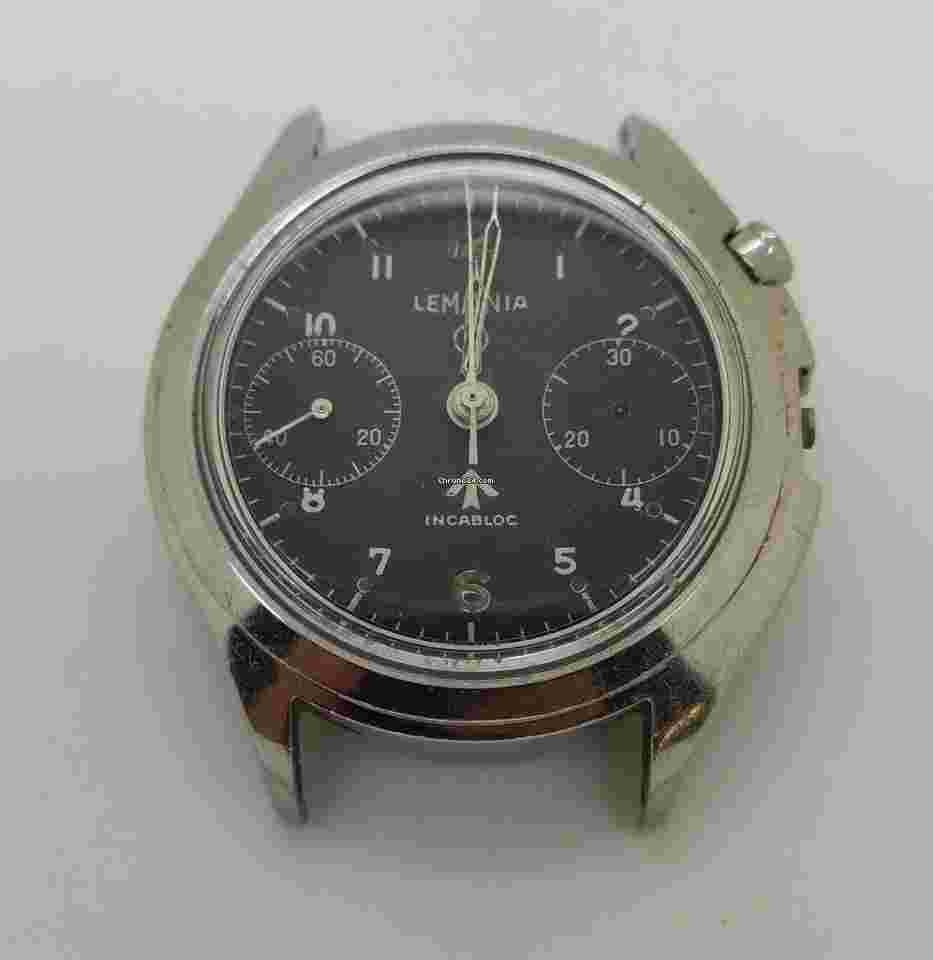 Lemania
Rare Vintage RAF monopusher chronograph 6BB from 1967 for Parts / Repair