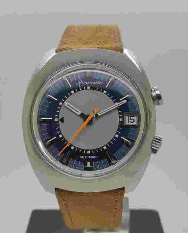 Lemania
                           
                                 Vintage Renimatic Automatic Alarm Watch Cal 2980 Memomatic