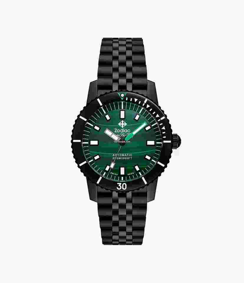 Zodiac
                           
                                 ZO9314 Compression Diver Black PVD Steel 40 mm Automatic Men's Watch