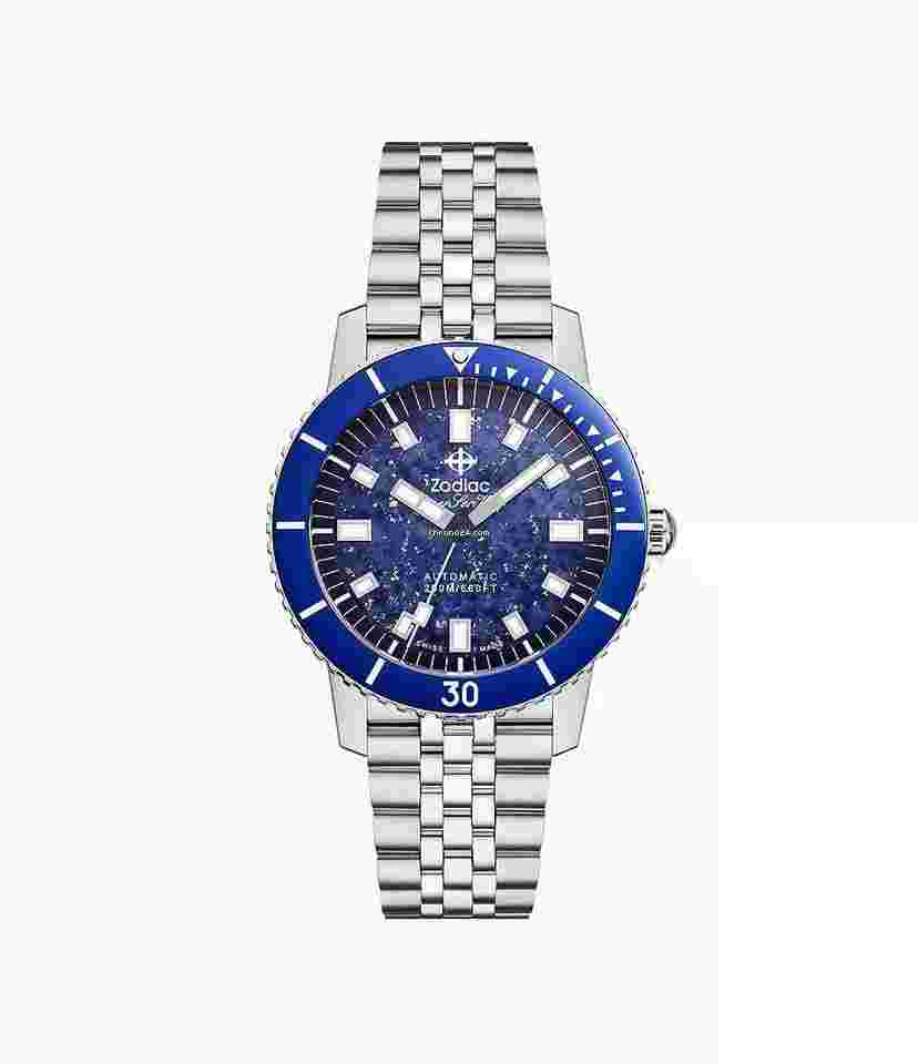 Zodiac
                           
                                 ZO9312 Compression Diver Blue Lapis Steel 40 mm Automatic Men's Watch