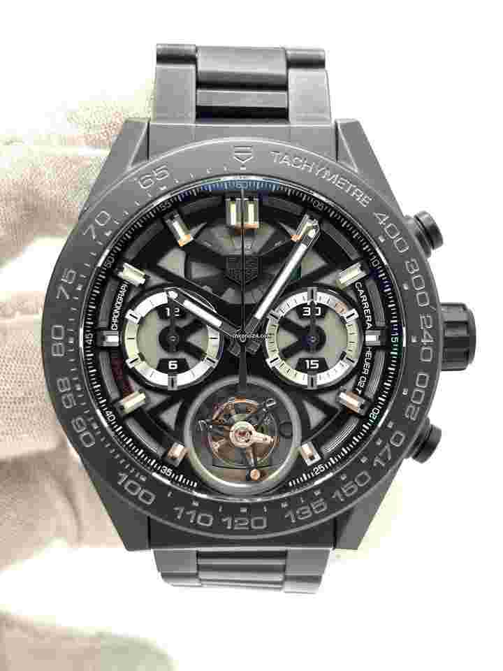 TAG Heuer Carrera
Calibre Heuer 45mm Tourbillon Skeleton Dial CAR5A90.BH0742 Box & Papers 2019
