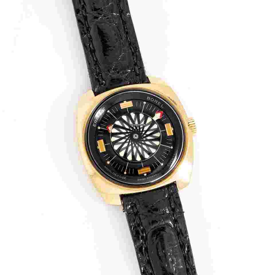 Ernest Borel
1990's Vintage Ladies Ernest Borel Cocktail Watch in 18k Yellow Gold over Stainless Steel ( 15120)