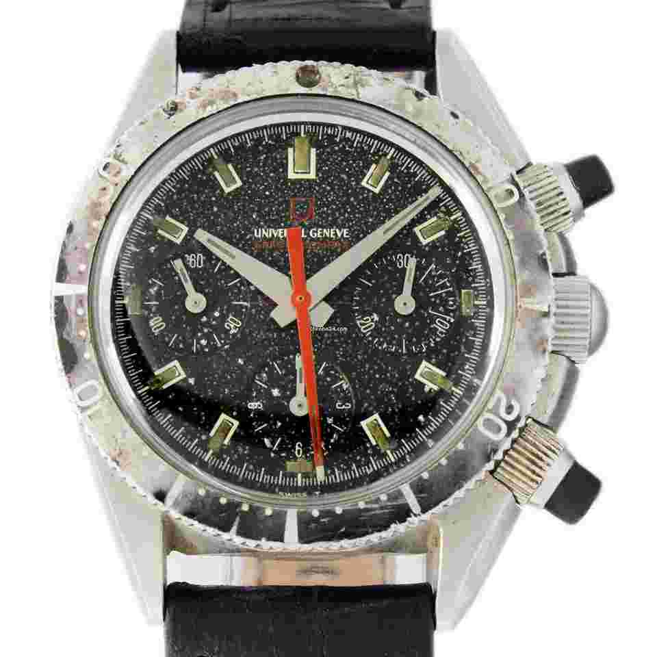 Universal Genève Compax
Space Compax Chronograph Ghost Bezel MK2 Black Patina Dial Watch Black Friday