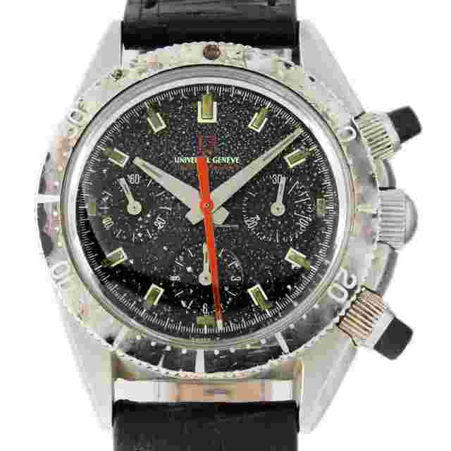 Universal Genève Compax
                           
                                 Space Compax Chronograph Ghost Bezel MK2 Black Patina Dial Watch Black Friday